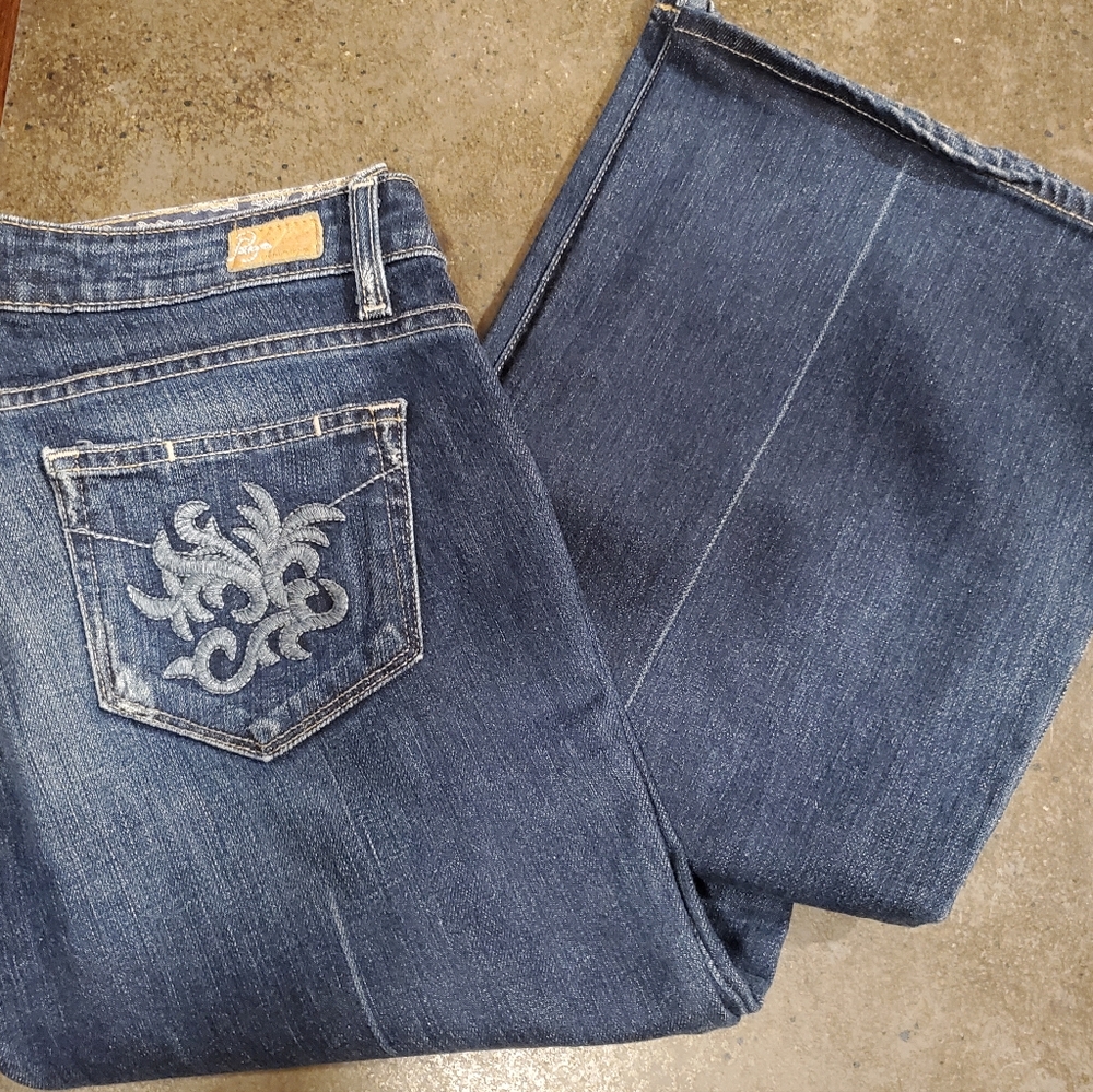 Women's Paige Robertson Mid-Rise Flare Jeans Size 29x33